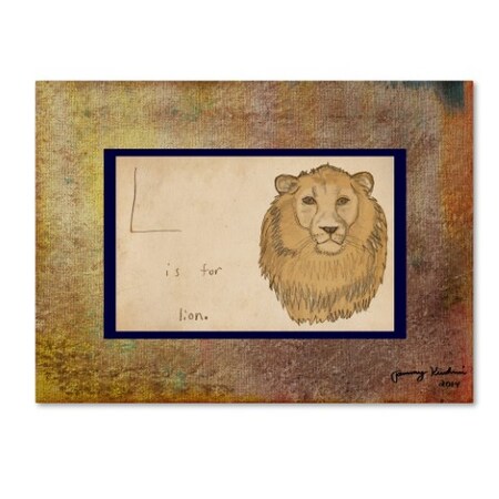 Trademark Fine Art Tammy Kushnir 'L is For Lion' Canvas Art, 18x24 ALI11171-C1824GG